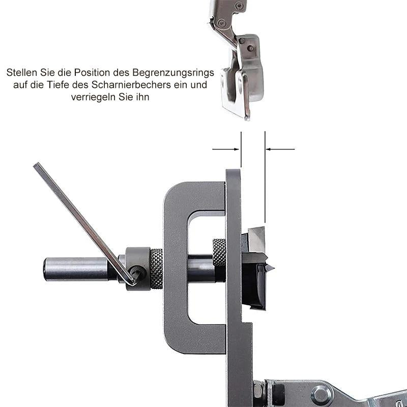 Nettjade™35mm / 1.37inches verdecktes Scharnier jig