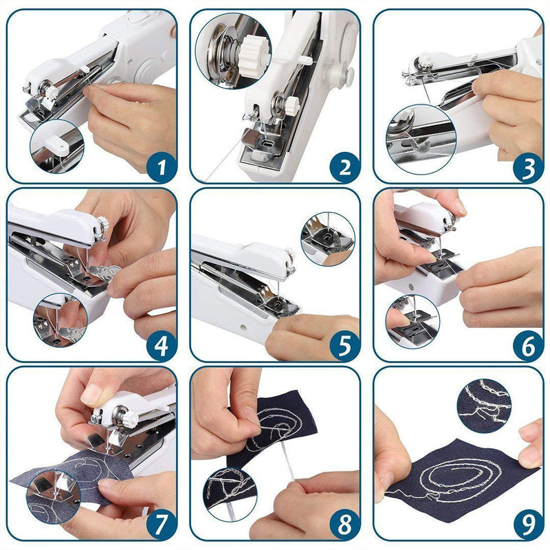 🔥Aktion am letzten Tag 50 %-Mini tragbare Handnähmaschine