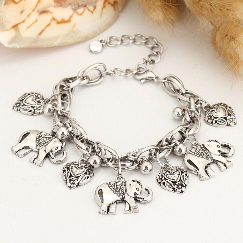 Nettjade™ Handgemachte Vintage Elefanten Fußkettchen