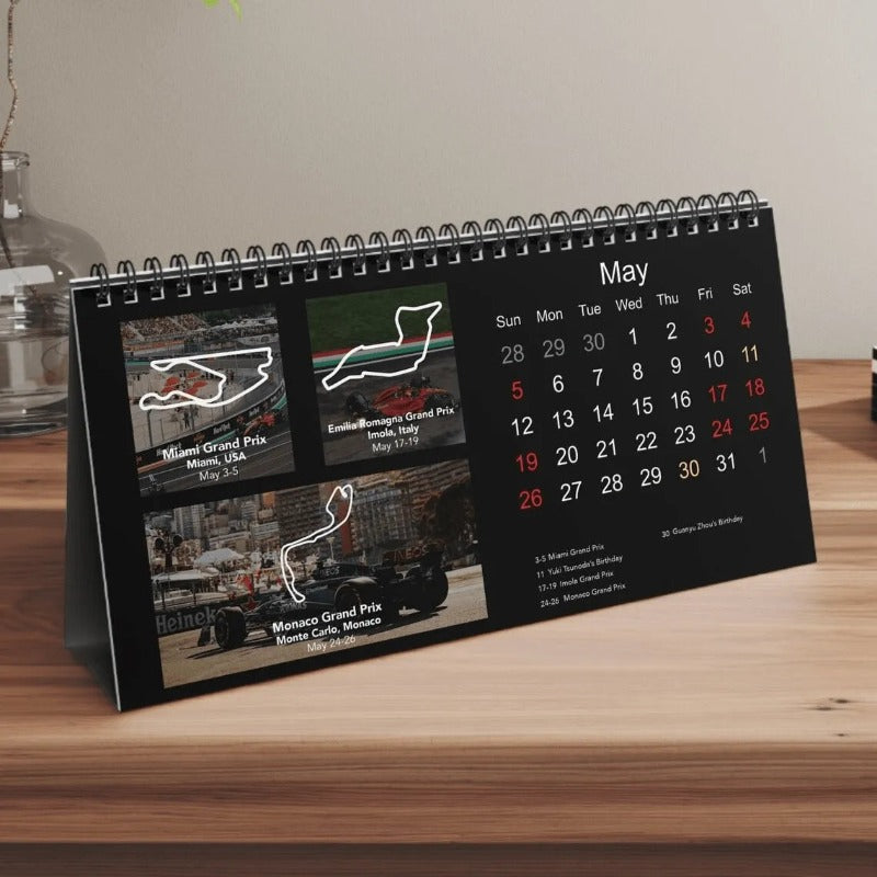 Der F1-Tischkalender 2024