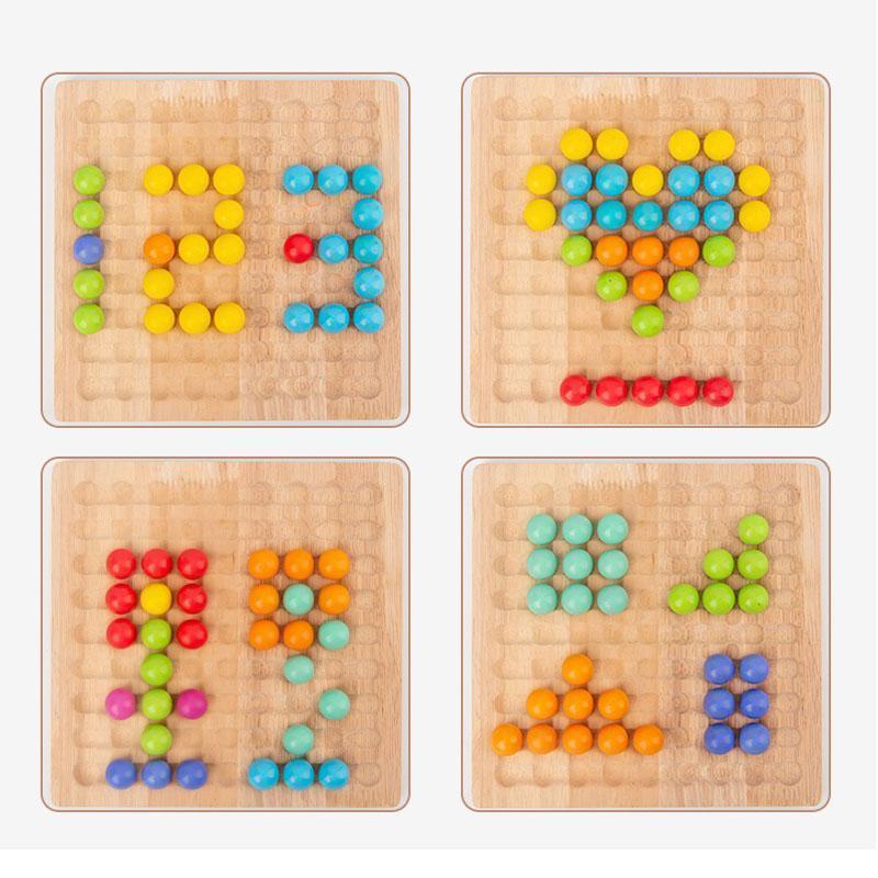🟡Holz Perlen Lernspielzeug
