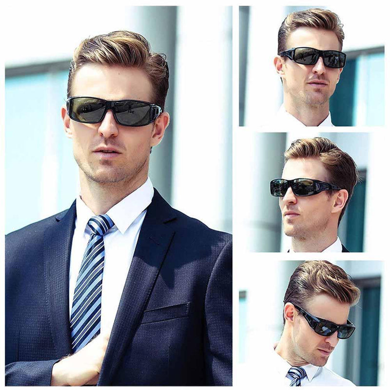 Bequee Anti-Glanz Sonnenbrille Fit-Over Überbrille - hallohaus