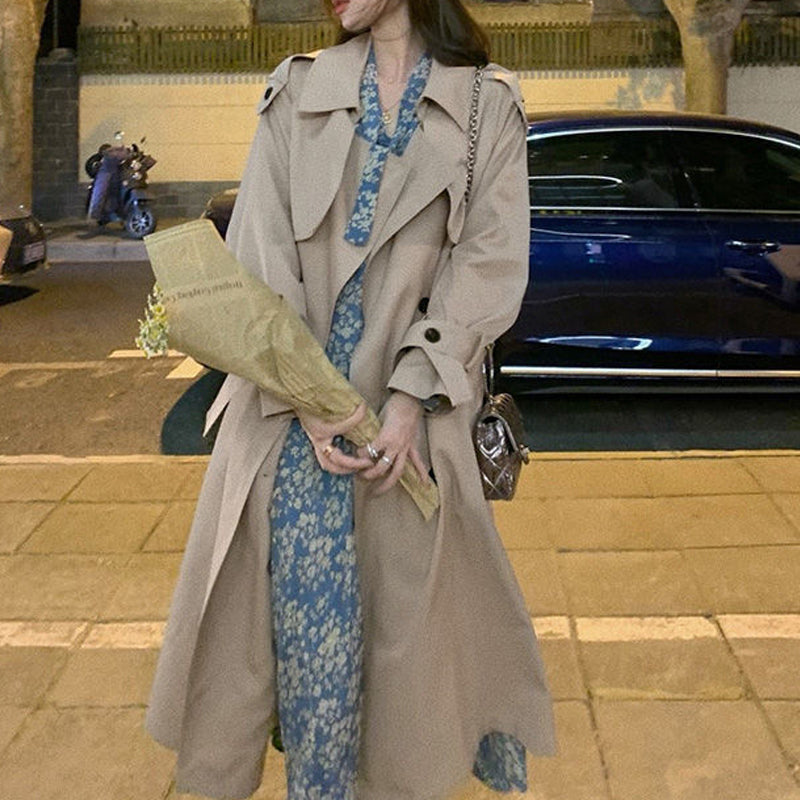 Nettjade™Damen Eleganter mittellanger Trenchcoat