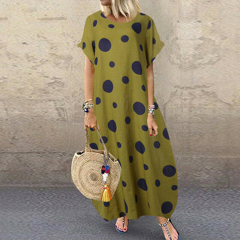 Nettjade™ Neues lockeres Polka-Dot-Kleid
