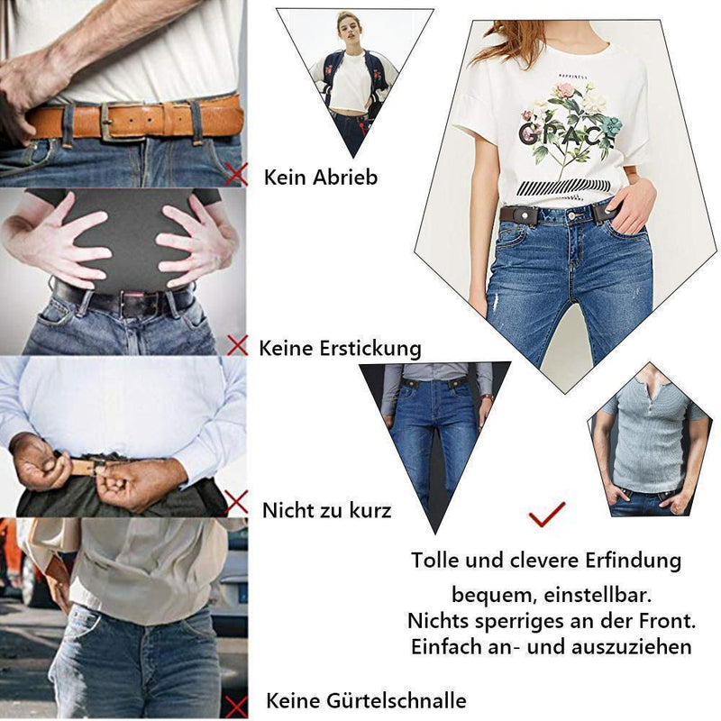Nettjade™ Super Elastischer Schnallenfreier Gürtel für Damen und Herren