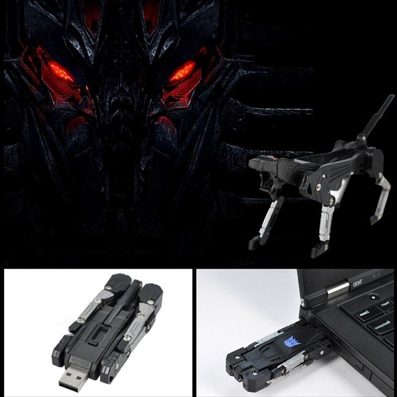 Nettjade™Einziehbarer mechanischer Blumengepard USB Flash Laufwerk