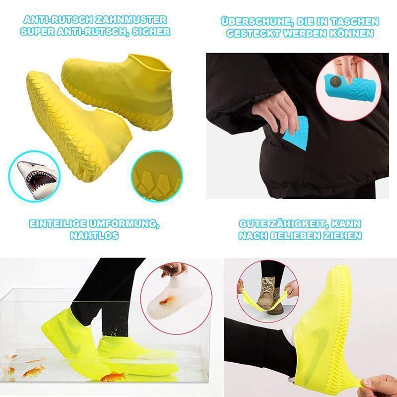Nettjade™ Unisex Wasserdichte Silikon Überschuhe, ein Paar