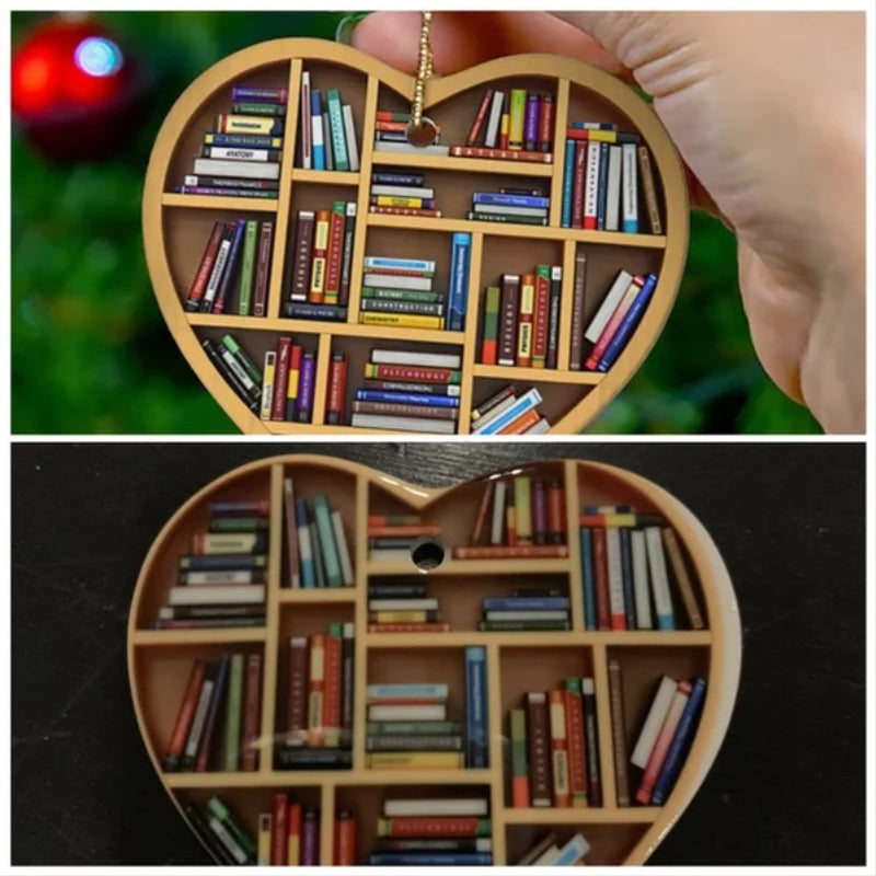 Süße Herzförmige Bücherregaldekoration