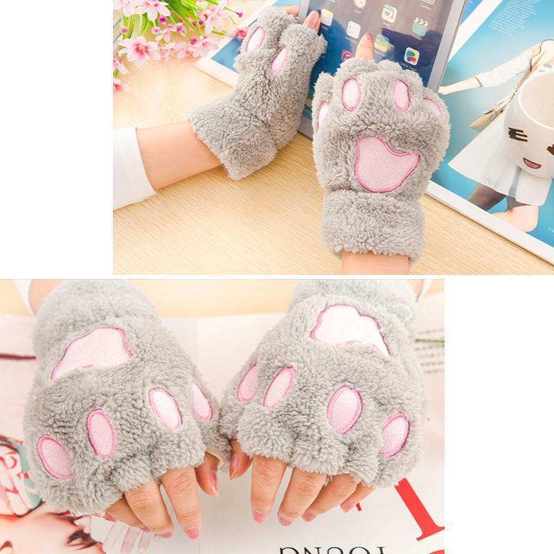 Pfoten warme & flauschige Handschuhe