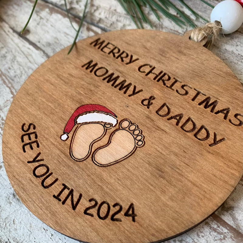 Christbaumschmuck „Wir sehen uns im Jahr 2024“