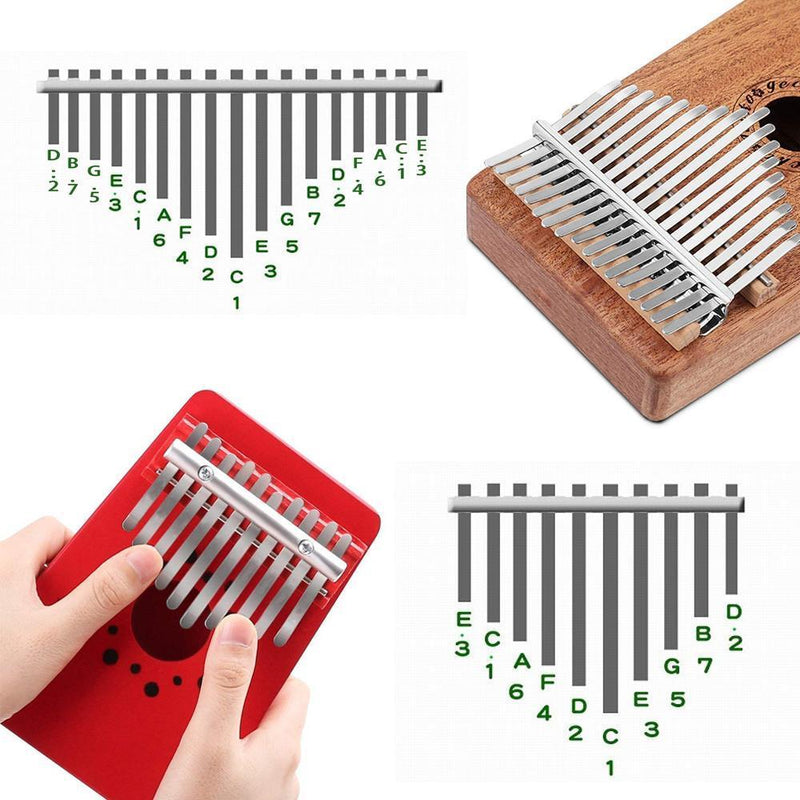 Nettjade™  Kalimba Daumenklavier Thumb Piano, 10 oder 17 Schlüssel