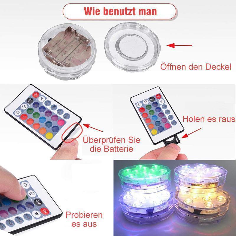Nettjade™ LED-Tauchlicht mit Fernbedienung für den Pool