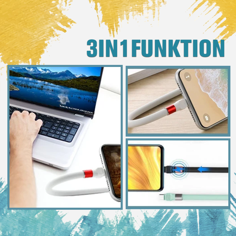 Nettjade™ 3-in-1 Telefonhalterung Universalkabel