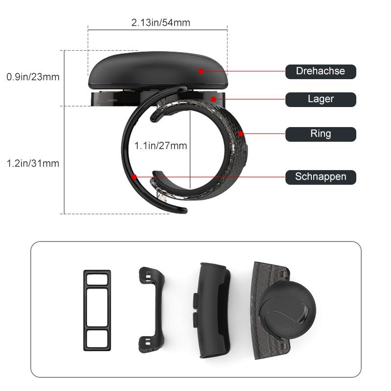 Nettjade™Universeller 360 ° Lenkrad-Unterstützungsknopf