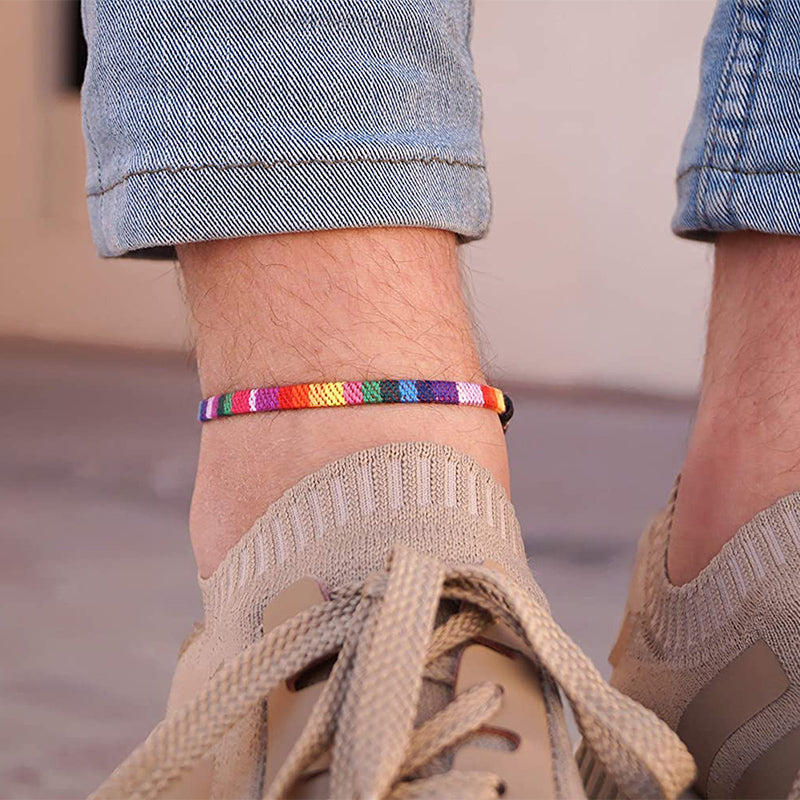 Nettjade™"Liebe ist Liebe" Regenbogen-Armband und Fußkettchen