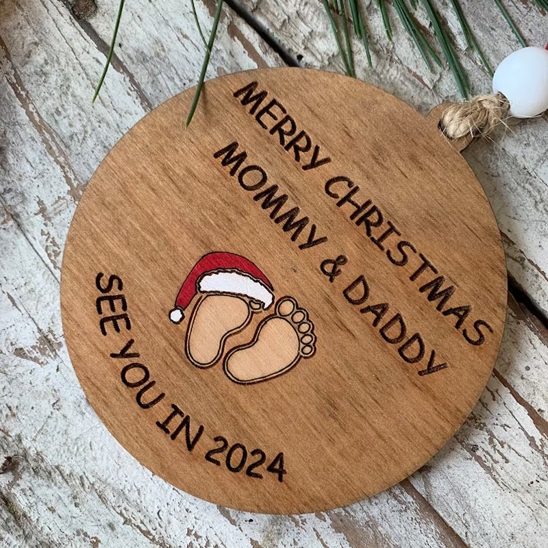 Christbaumschmuck „Wir sehen uns im Jahr 2024“