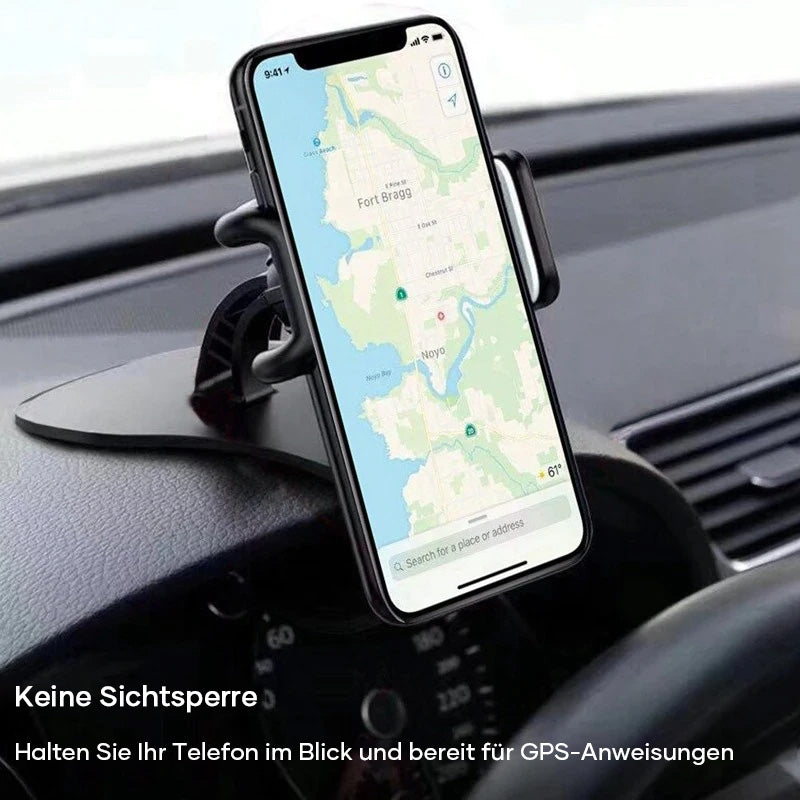 Universeller Autotelefonhalter auf dem Armaturenbrett