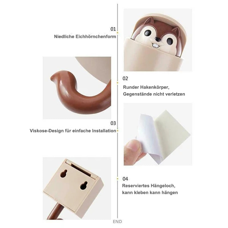 Nettjade™Magischer süßer Eichhörnchenhaken