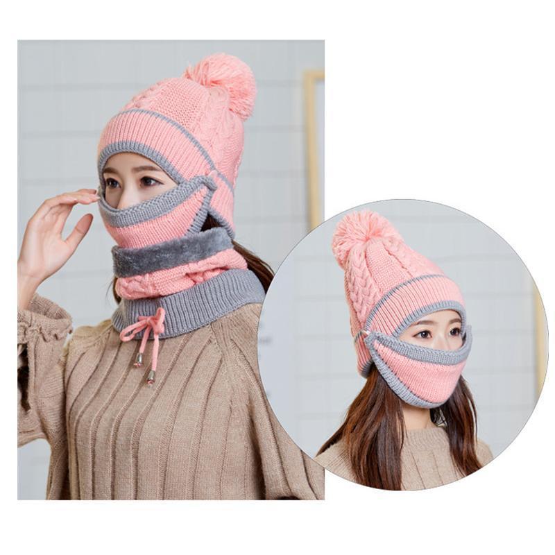Damen Winter Mütze und Schal