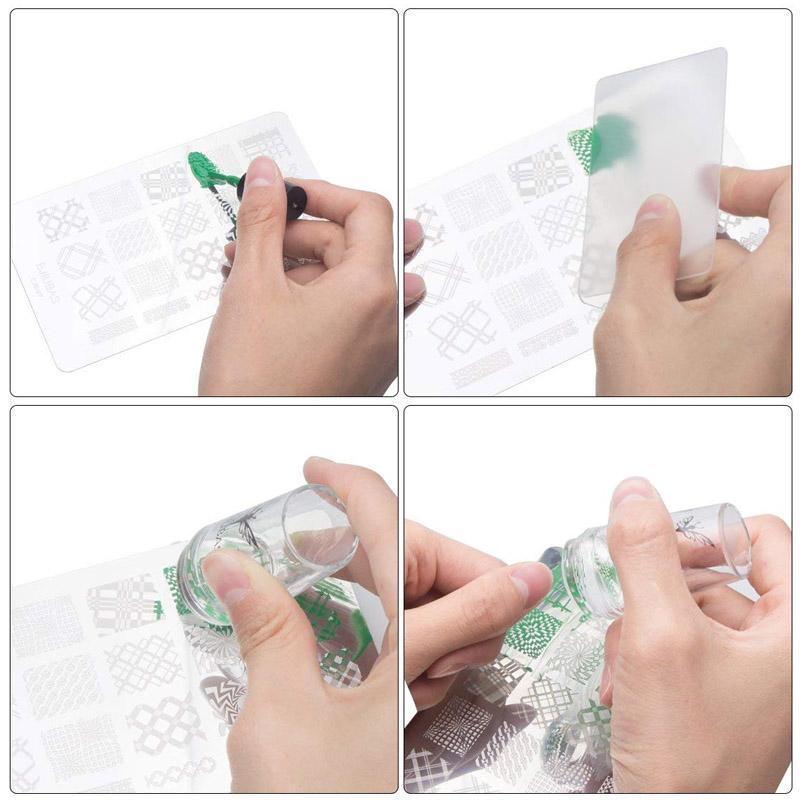 Nettjade™  Nägel Art Decals Stamping Kit