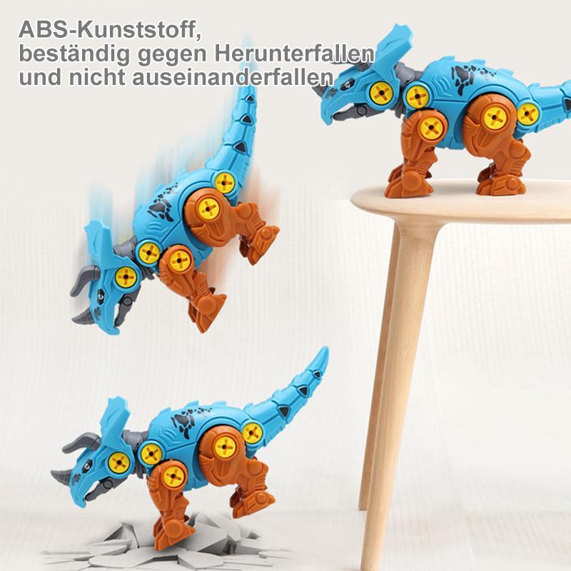 DIY zusammengebautes Dinosaurierspielzeug