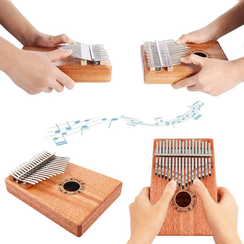 Nettjade™  Kalimba Daumenklavier Thumb Piano, 10 oder 17 Schlüssel