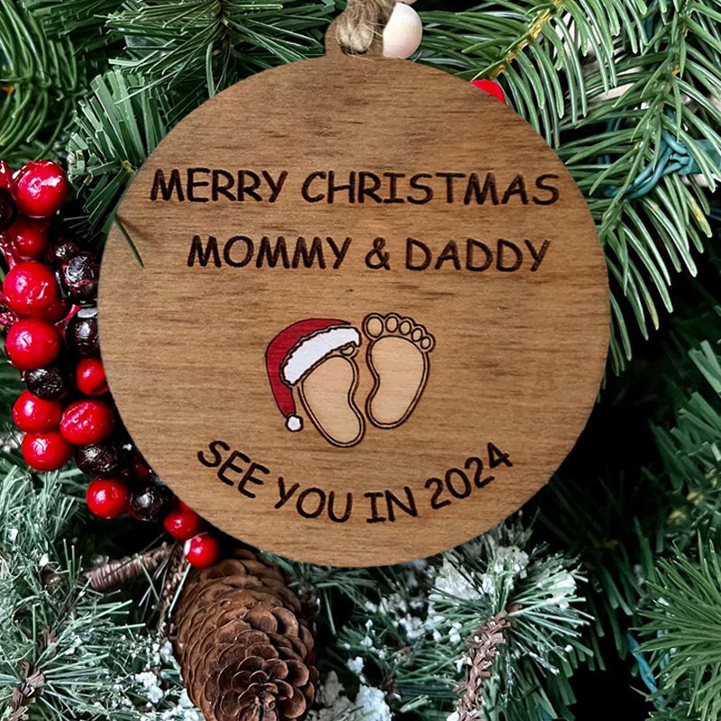 Christbaumschmuck „Wir sehen uns im Jahr 2024“