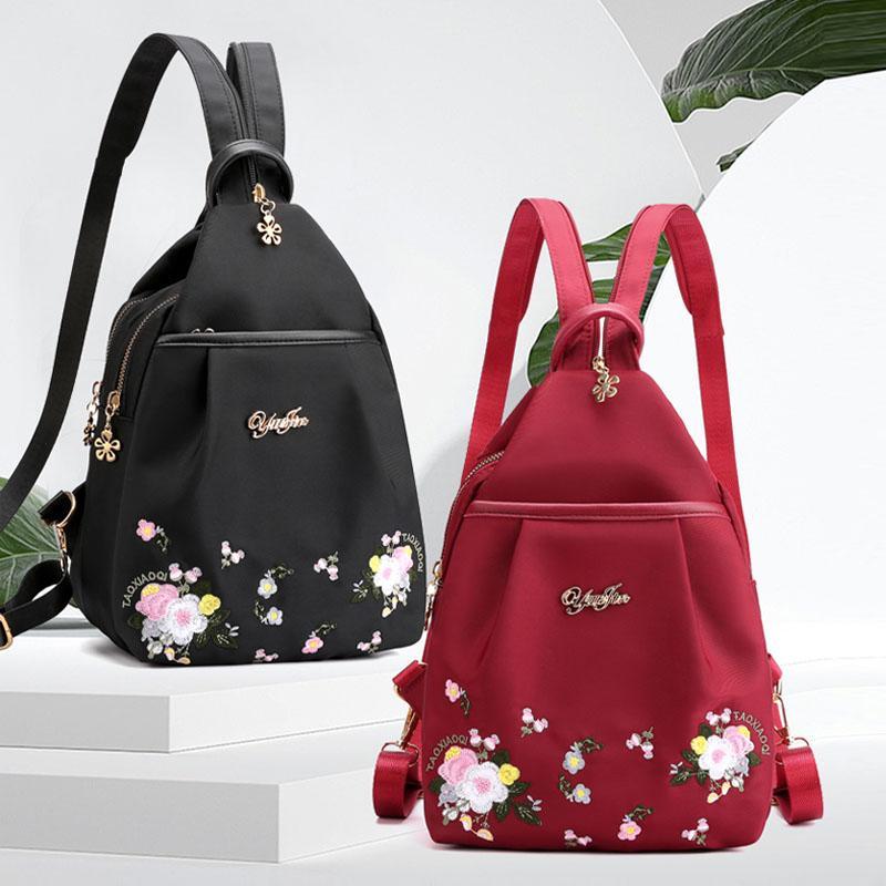 Nettjade™ Damen Rucksack mit Stickerei