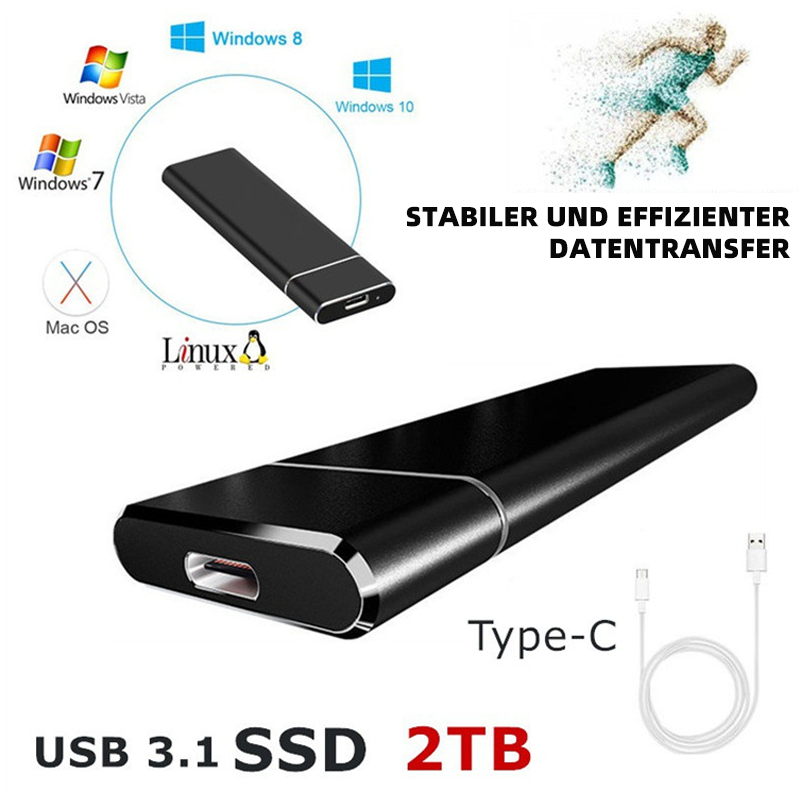 Nettjade™  Externe Ultra-Speed-SSD-Festplatte