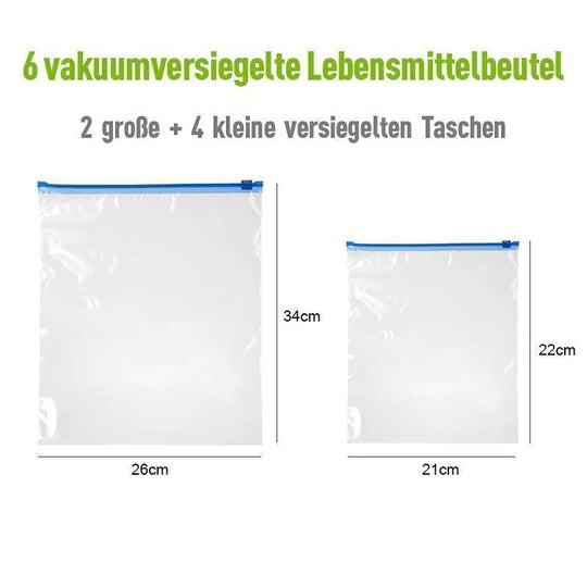 Lebensmittel Vakuumluftpumpe mit versiegelten Taschen