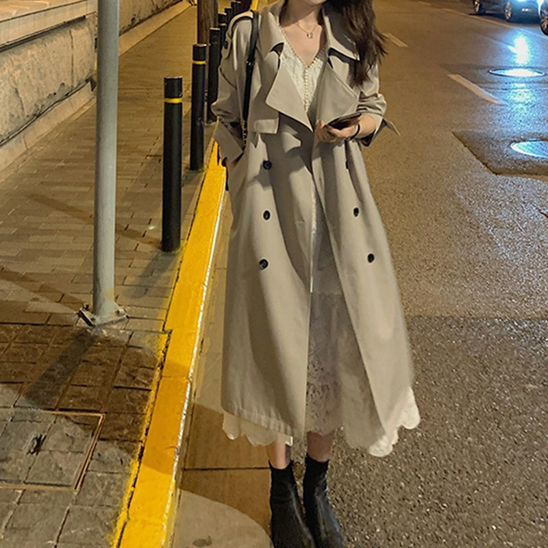 Nettjade™Damen Eleganter mittellanger Trenchcoat