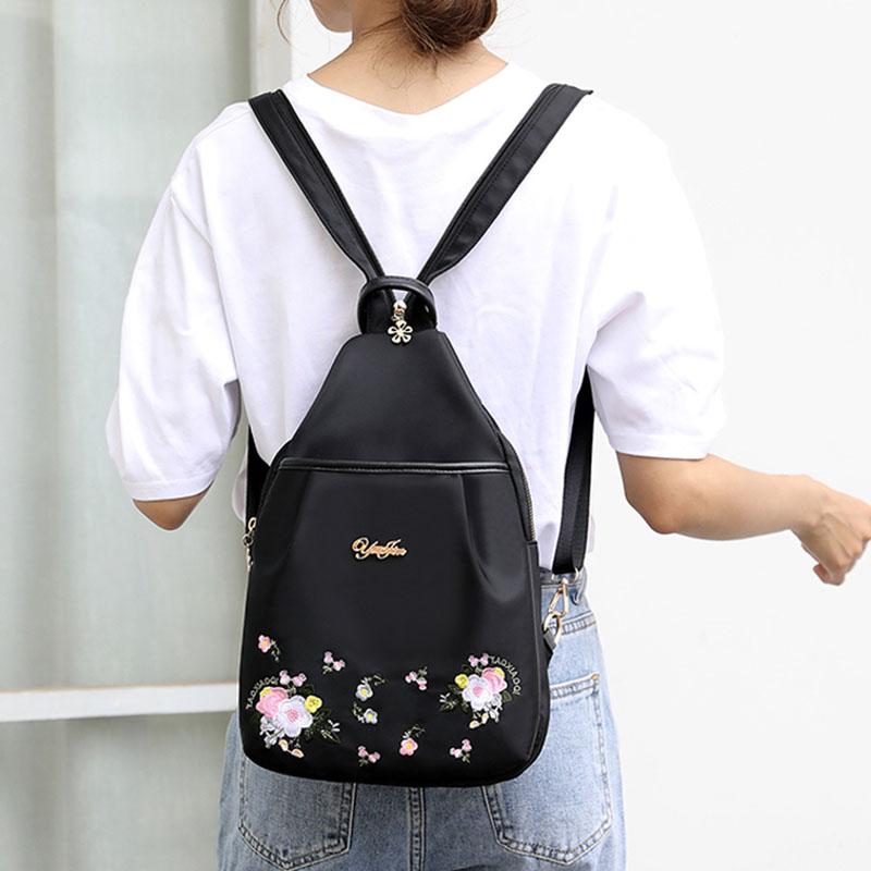 Nettjade™ Damen Rucksack mit Stickerei