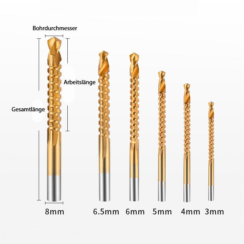 Multifunktionales Kobalt-Bohrer-Set (6-teilig)