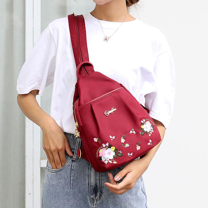 Nettjade™ Damen Rucksack mit Stickerei