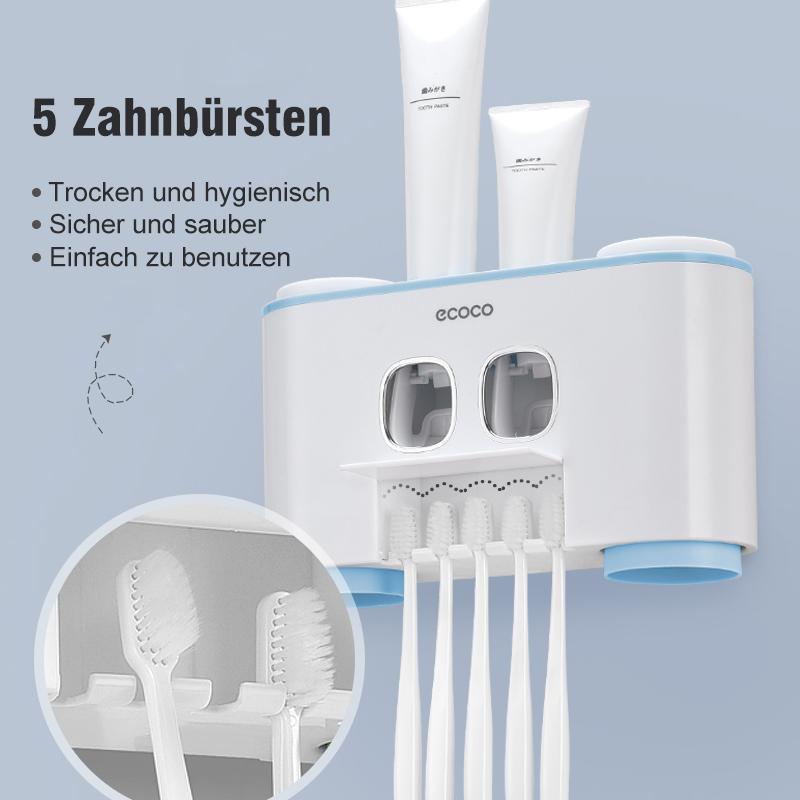 Automatischer Zahnbürstenhalter und Zahnpastaspender Set - hallohaus