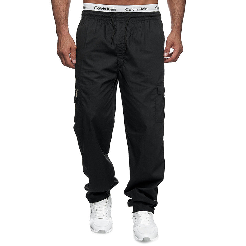 Lässige lockere Herrenhose mit mehreren Taschen