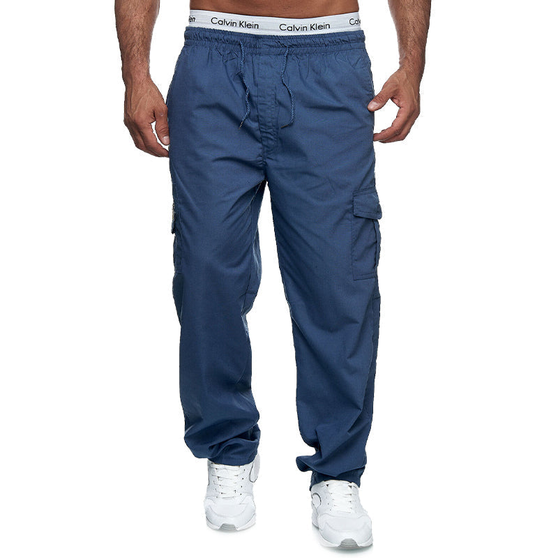 Lässige lockere Herrenhose mit mehreren Taschen