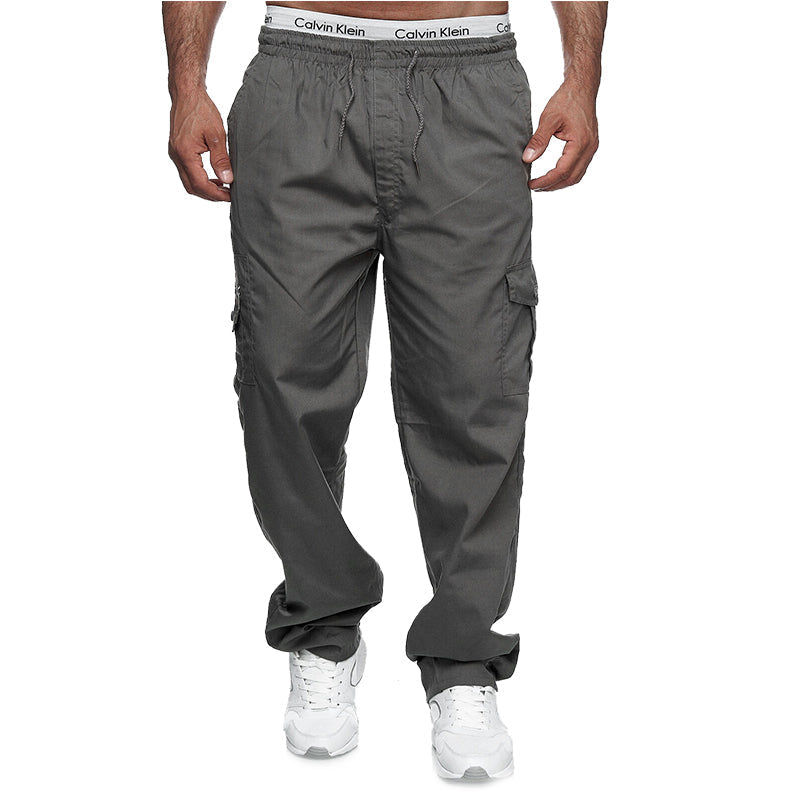 Lässige lockere Herrenhose mit mehreren Taschen