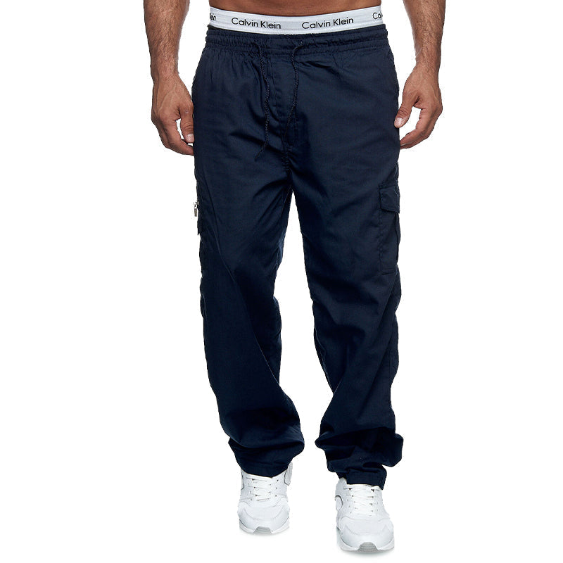 Lässige lockere Herrenhose mit mehreren Taschen