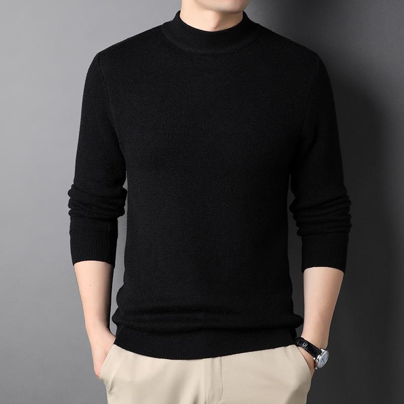 Herren Fleece Halber Rollkragenpullover
