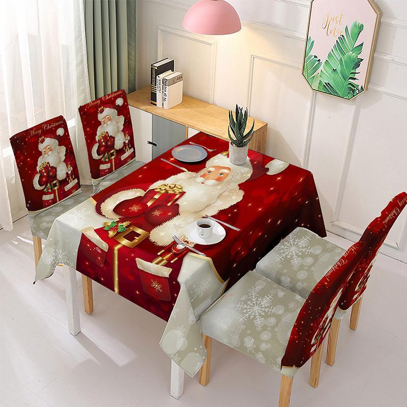 Nettjade™  (🎅Vorzeitiger Weihnachtsverkauf - Sparen Sie 50% RABATT🎅) Weihnachten Tischdecke Stuhlbezug Dekoration